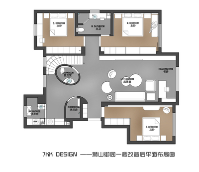 复式楼设计新篇章 融合建筑与室内的平面艺术